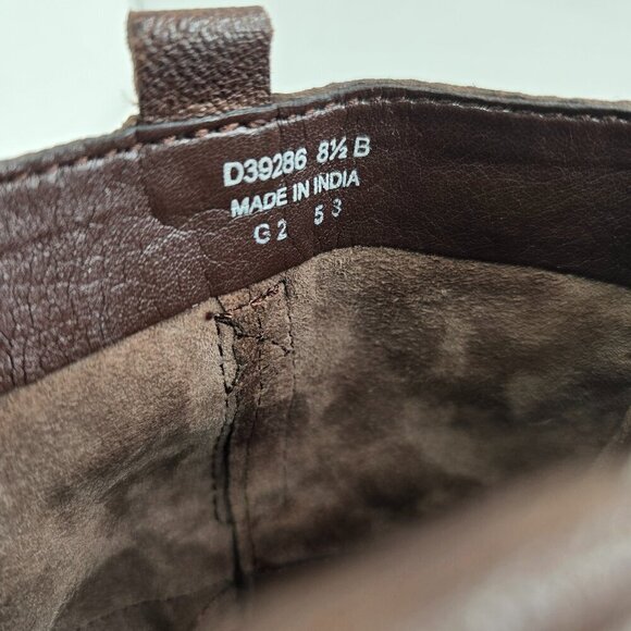 Cole Haan Women Hemlock Boot Brown Leather Moto Buckle Strap Biker Bootie - Picture 9 of 10